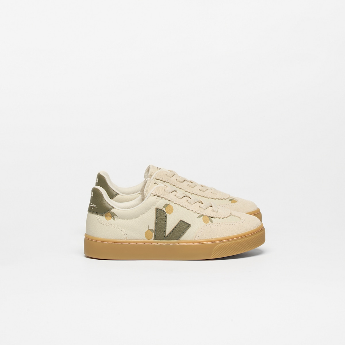 VOLLEY ELASTIC LACES LEATHER VEJA X KONGES SLØJD LEMON