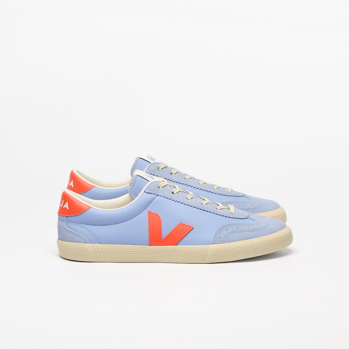 VOLLEY LEATHER OLYMPE ORANGE FLUO CALCAIRE